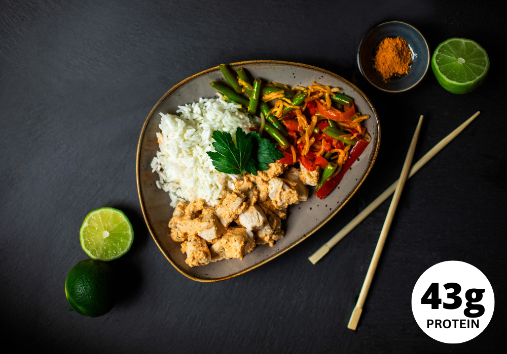 CH: Red curry with chicken breast
