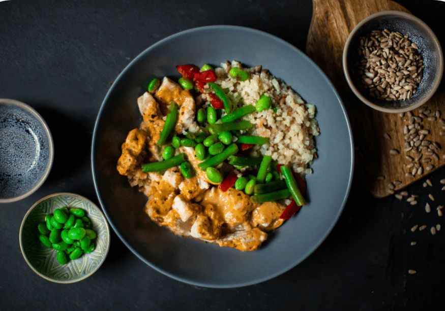 Red chicken curry