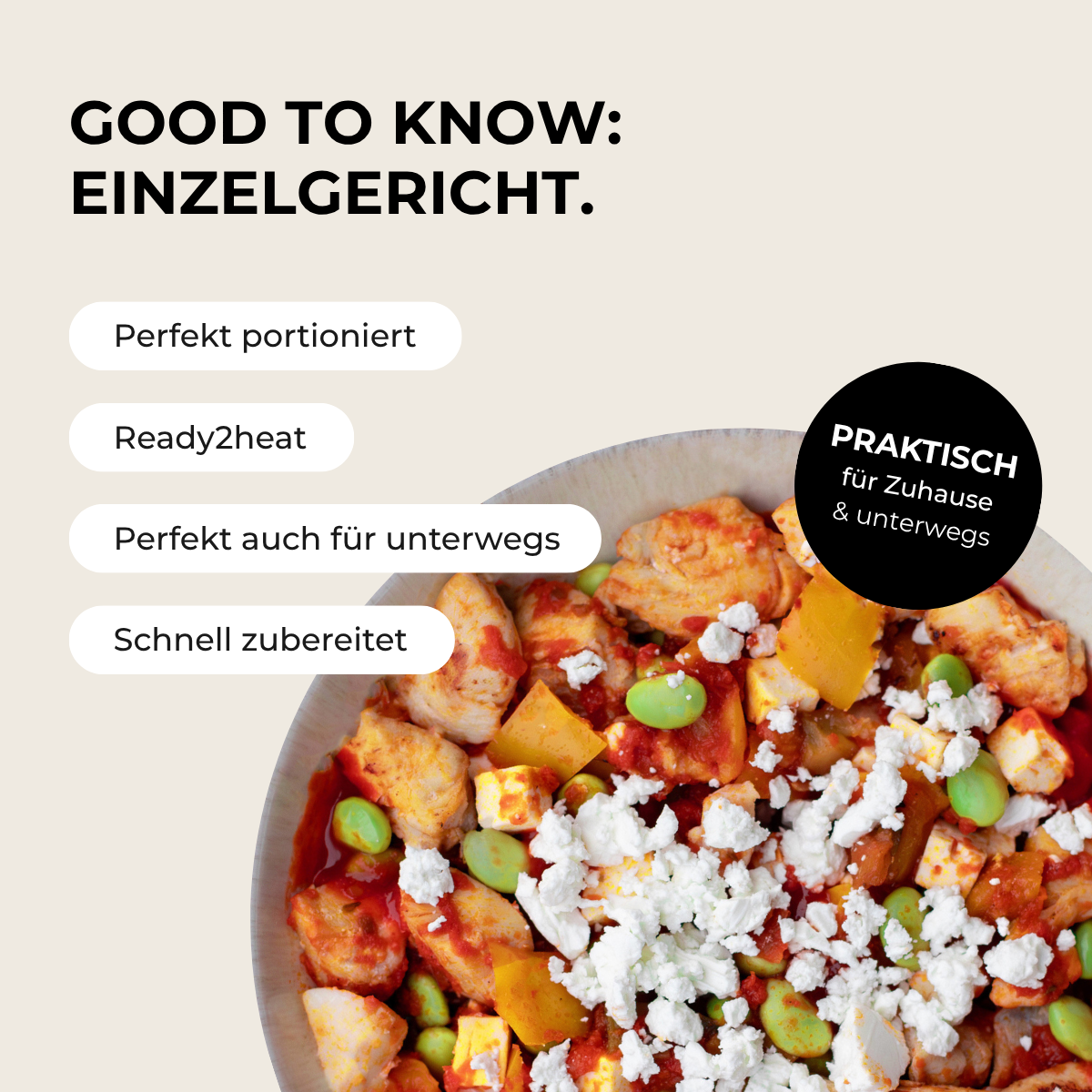CH : Poulet aux légumes et au fromage
