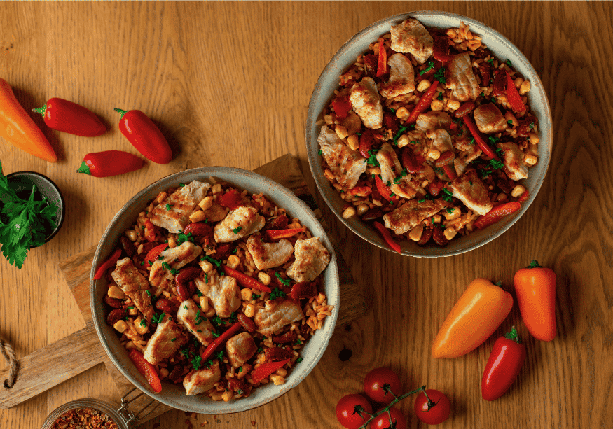 Fajita Bowl au poulet (XL, 2 portions)