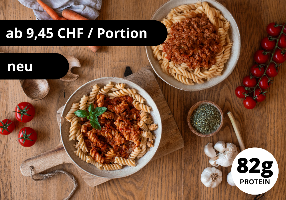 CH: Vegane Protein Pasta Bolognese (XL, 2 Portionen)