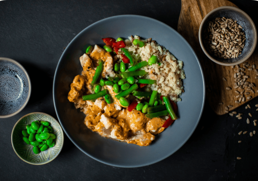 Rotes Hähnchen Curry
