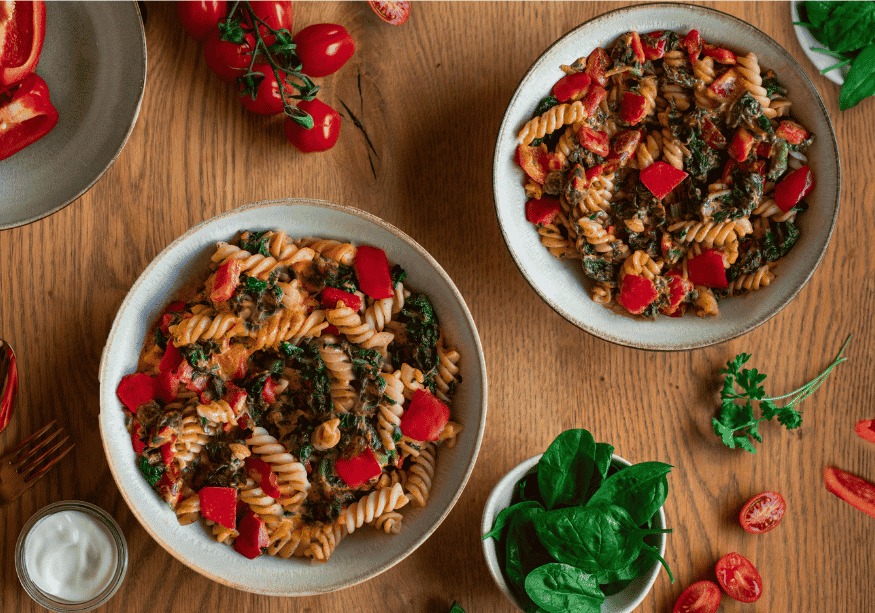 CH: Protein Pasta mit Frischkäsesauce (XL, 2 Portionen)