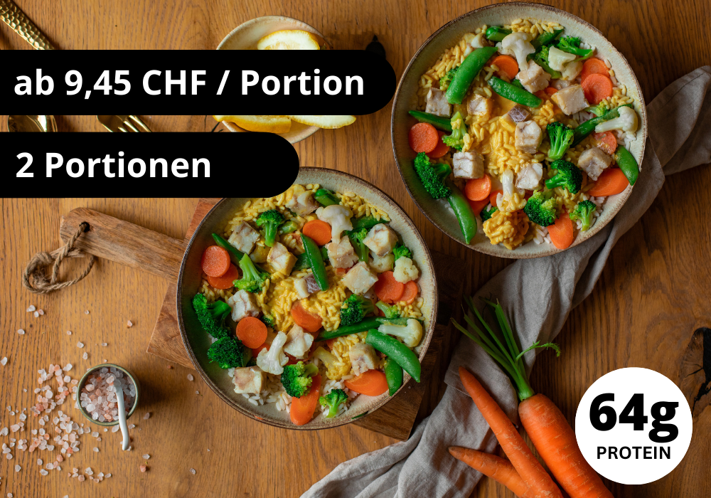 CH: Pollack, rice & vegetables (XL, 2 portions)