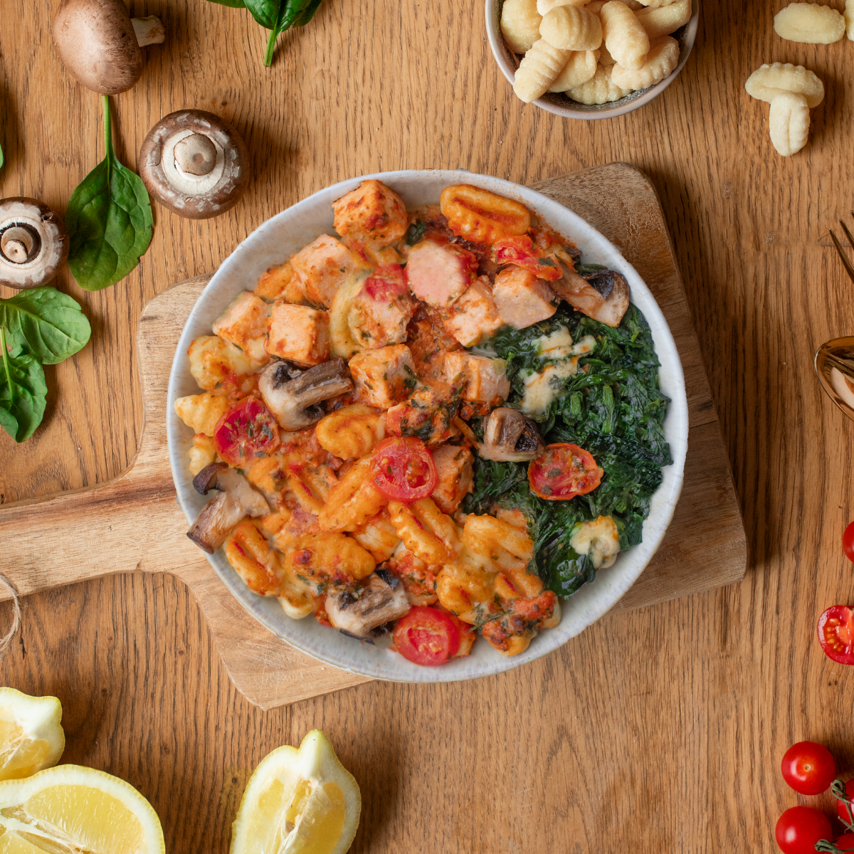 CH: Gnocchi with salmon