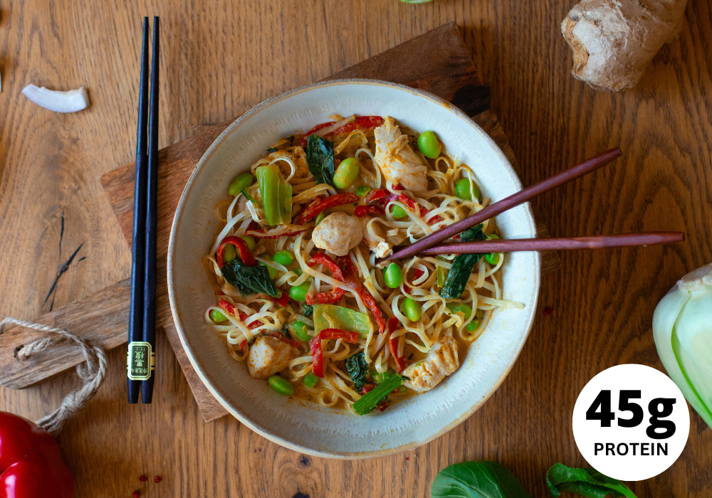 CH: Rice noodles in coconut sauce