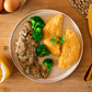 CH: Omelette with mushroom cream sauce