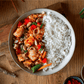 Gai Pad Med Mamuang with rice