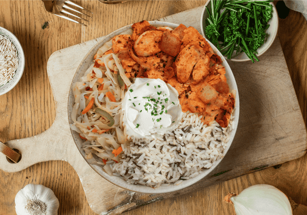 CH: Chicken kebab style