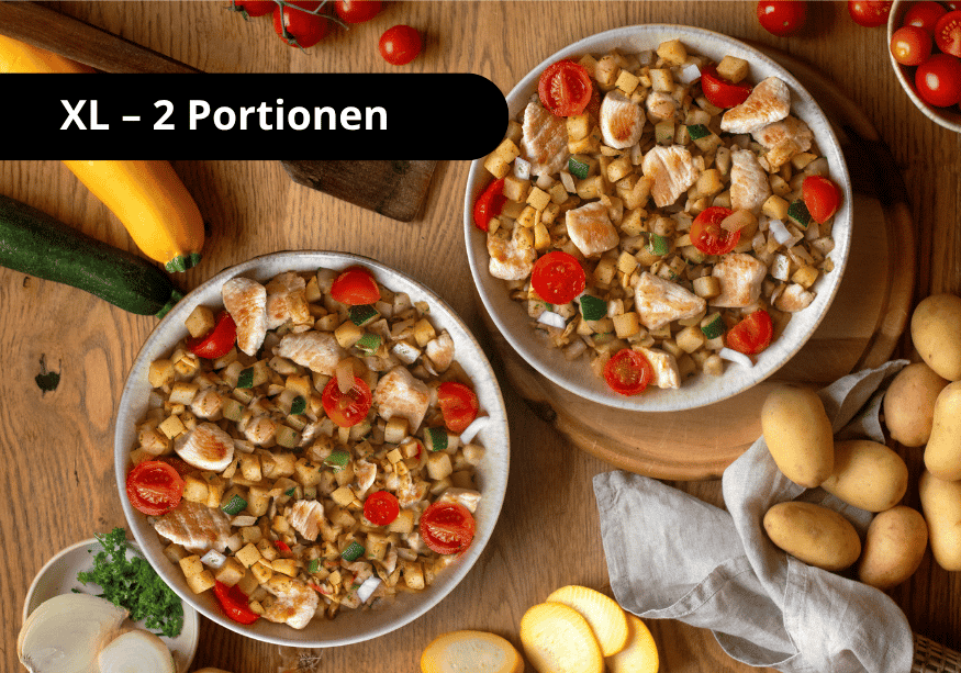 Fried potatoes with chicken (XL, 2 servings)