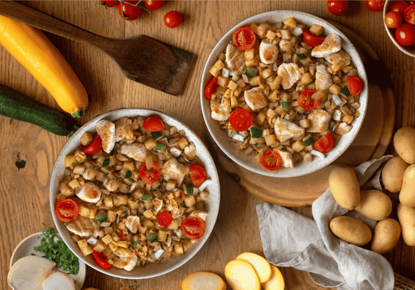 CH: Fried potatoes with chicken (XL, 2 servings)