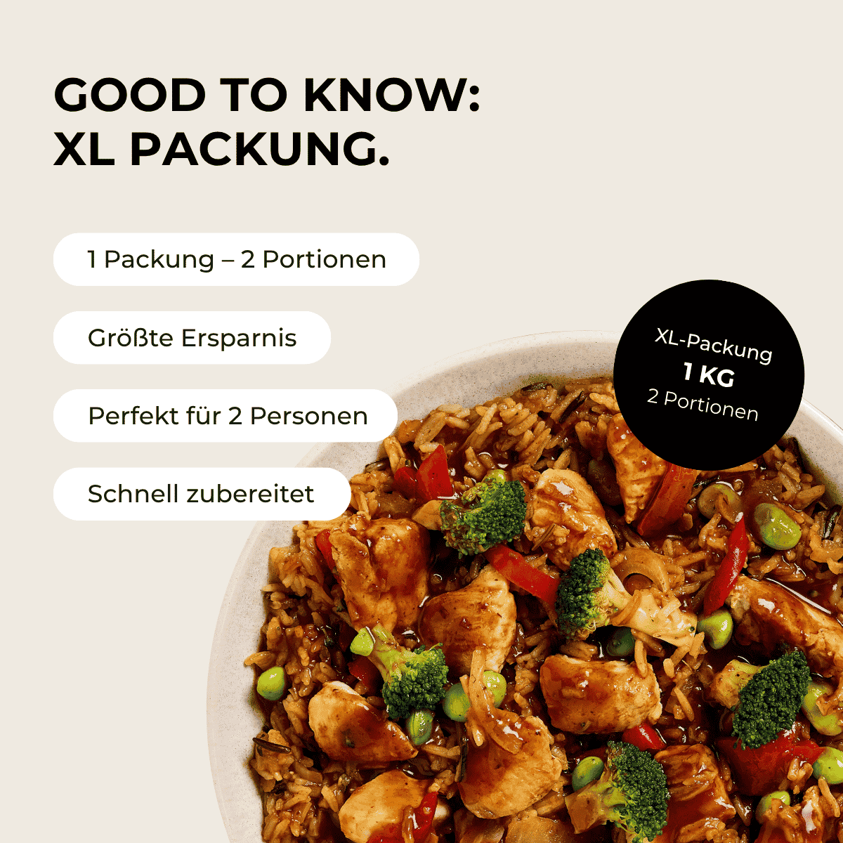 CH: Chicken Teriyaki (XL, 2 Portionen)