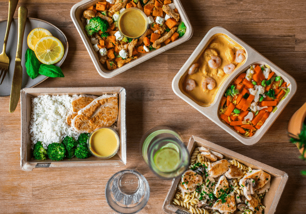 6 Individual Healthy Food Box