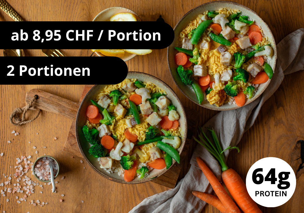 CH : Lieu noir, riz & légumes (XL, 2 portions)