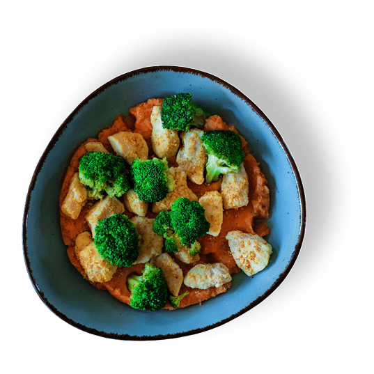 Poulet en croûte de noix de coco