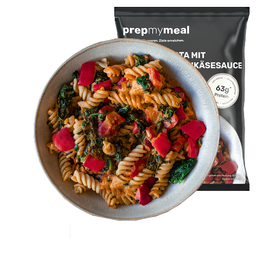 Pâtes protéinées avec sauce au fromage frais 