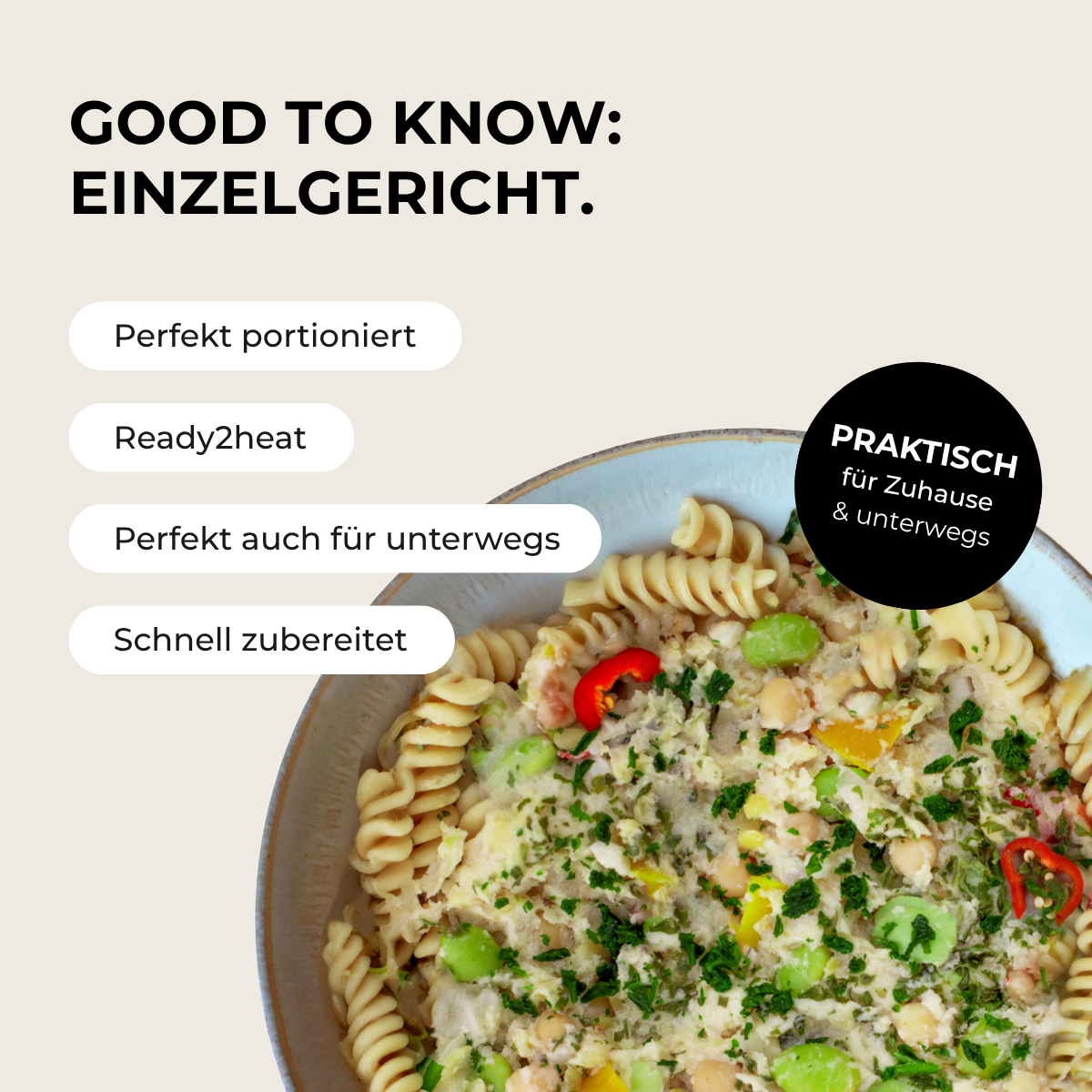 CH : Fusilli protéinés à la sauce citronnelle