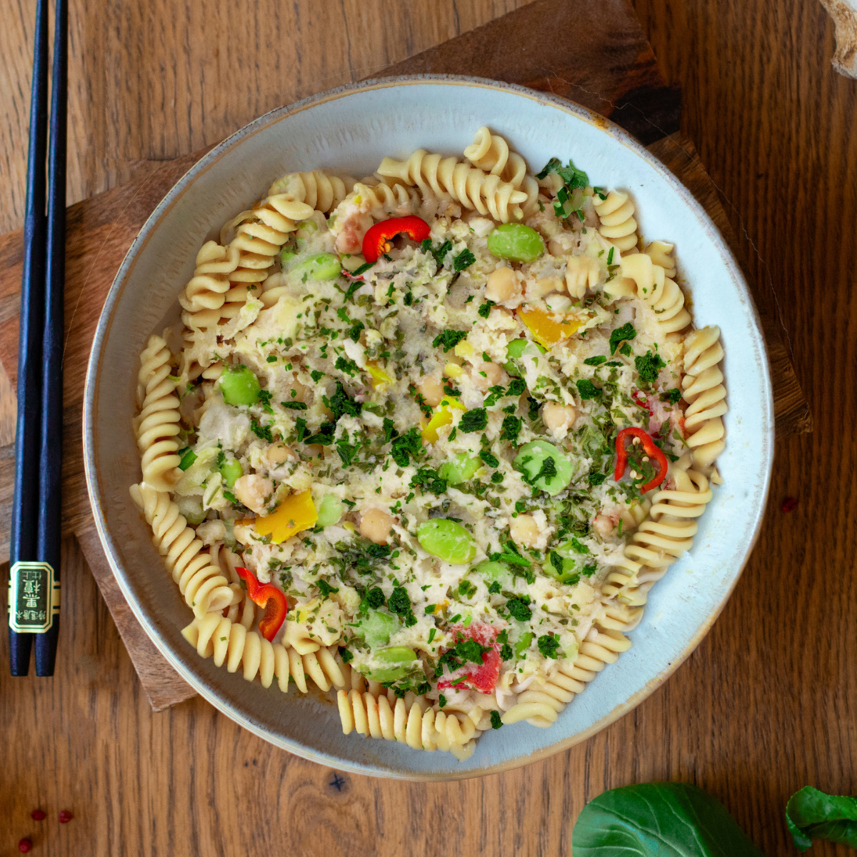 CH : Fusilli protéinés à la sauce citronnelle