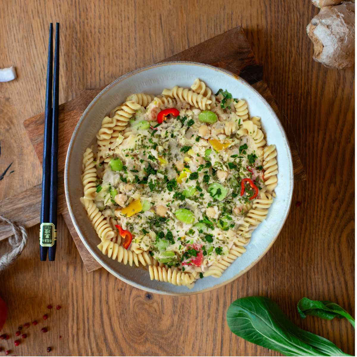 CH : Fusilli protéinés à la sauce citronnelle