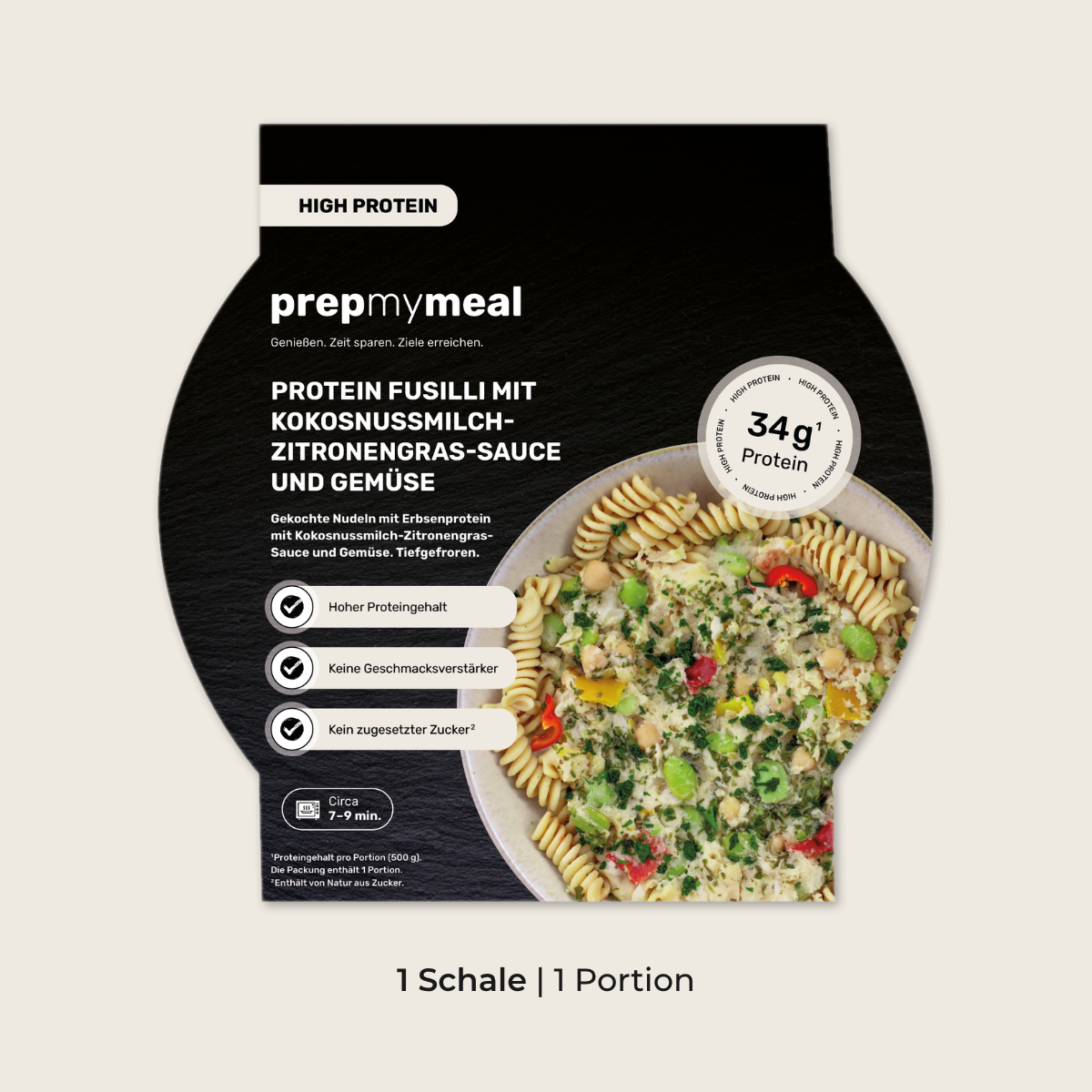 CH : Fusilli protéinés à la sauce citronnelle