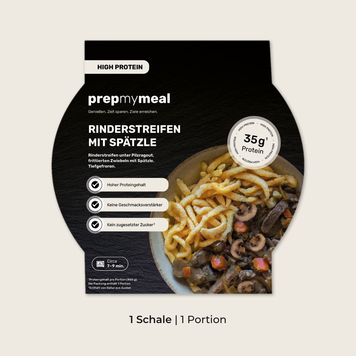 Spätzle avec lamelles de bœuf