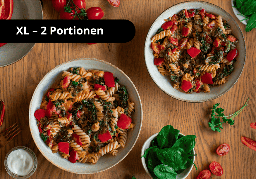 Pâtes protéinées avec sauce au fromage frais (XL, 2 portions)