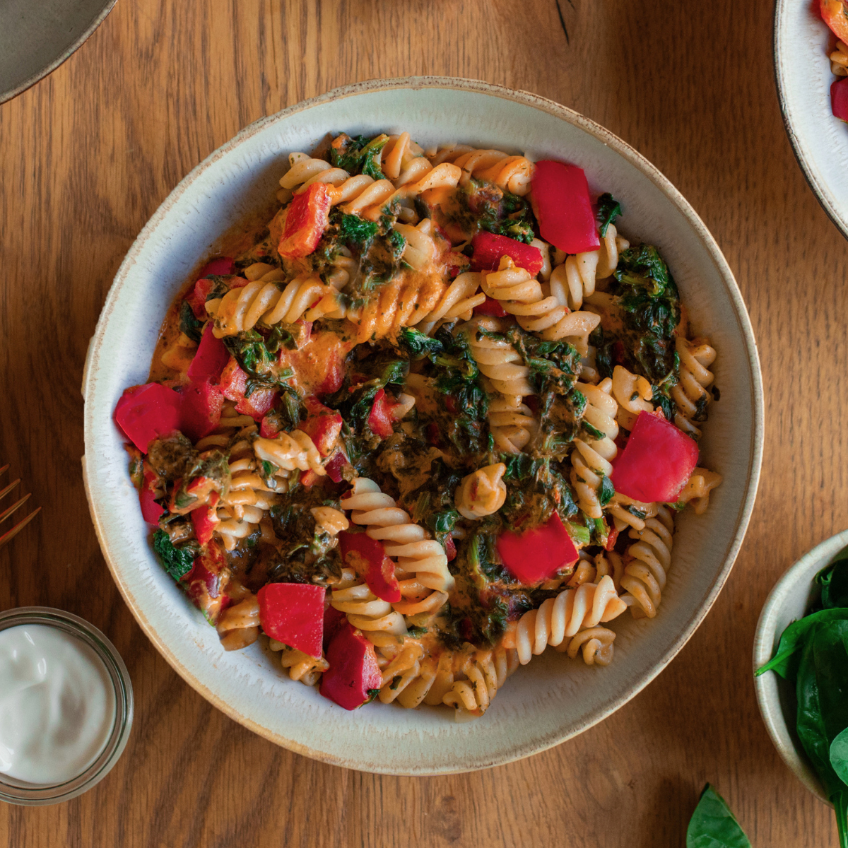 CH: Protein Pasta mit Frischkäsesoße (XL, 2 Portionen)