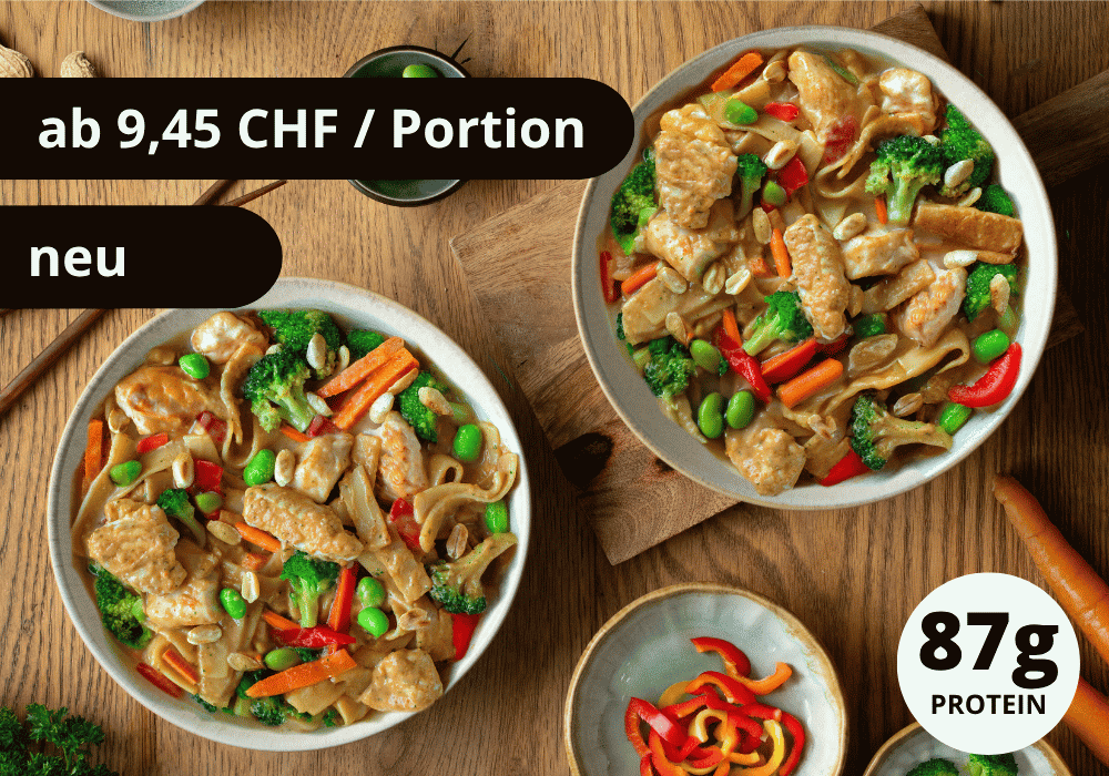 CH: Asia Nudeln in Erdnusssauce (XL, 2 Portionen)