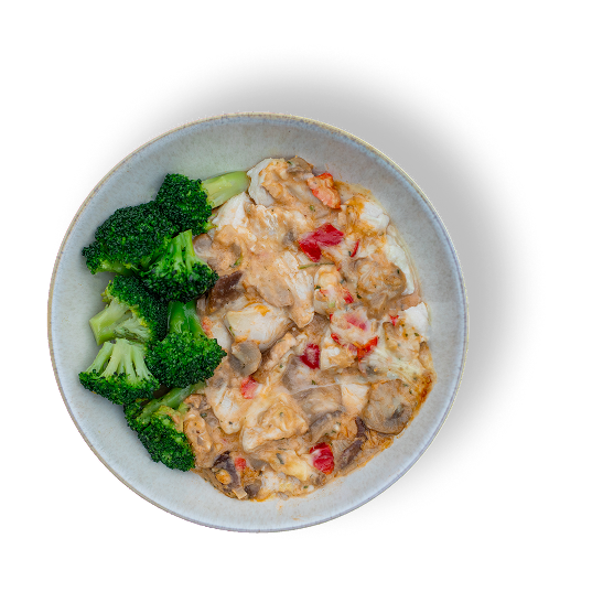 Hähnchen mit Käse überbacken