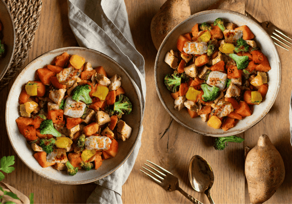 Süßkartoffel Hähnchen Bowl (XL, 2 Portionen)