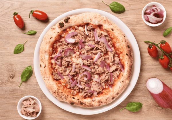 Pizza Tonno & Cipolla mit 57 g Protein