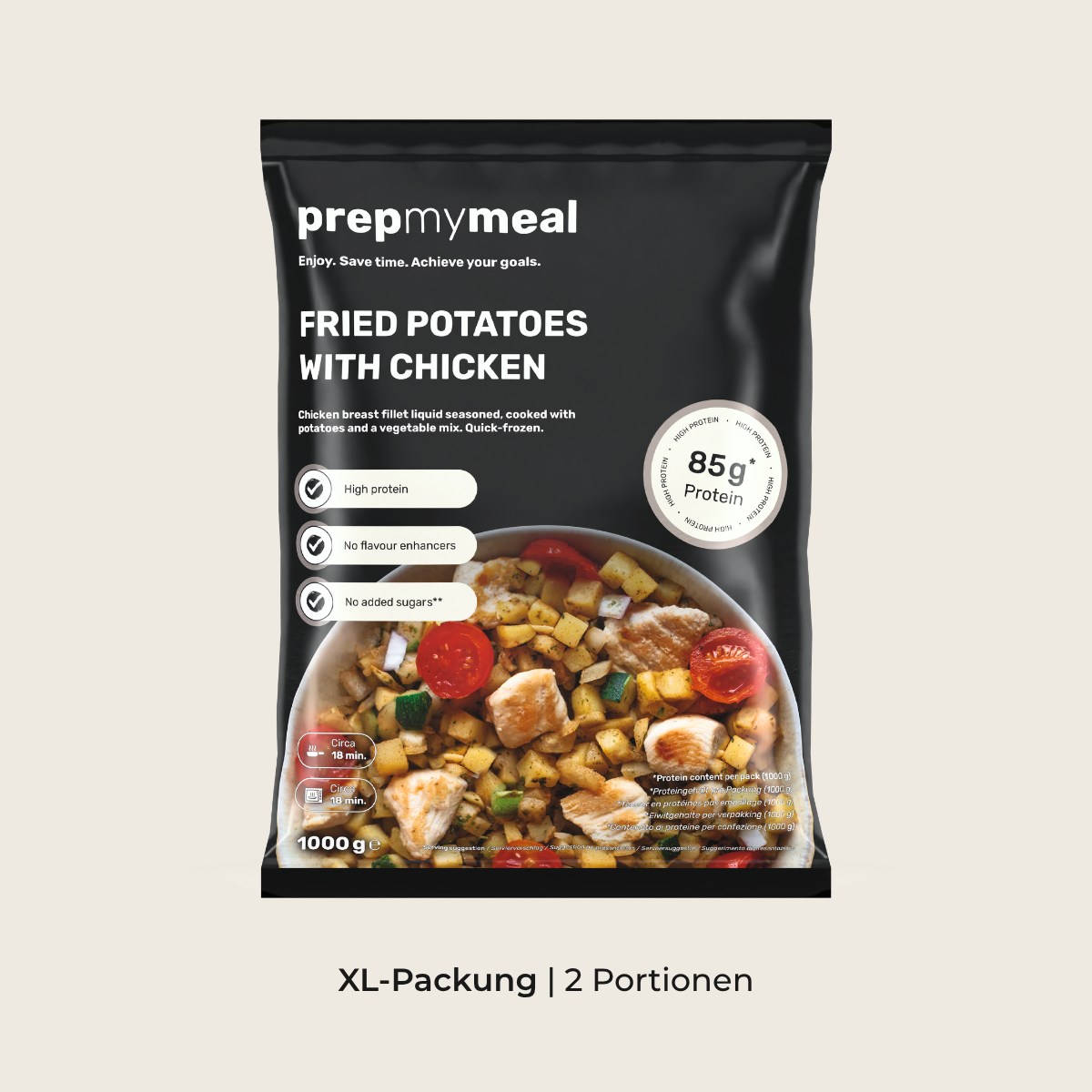 CH: Bratkartoffeln mit Hähnchen (XL, 2 Portionen)