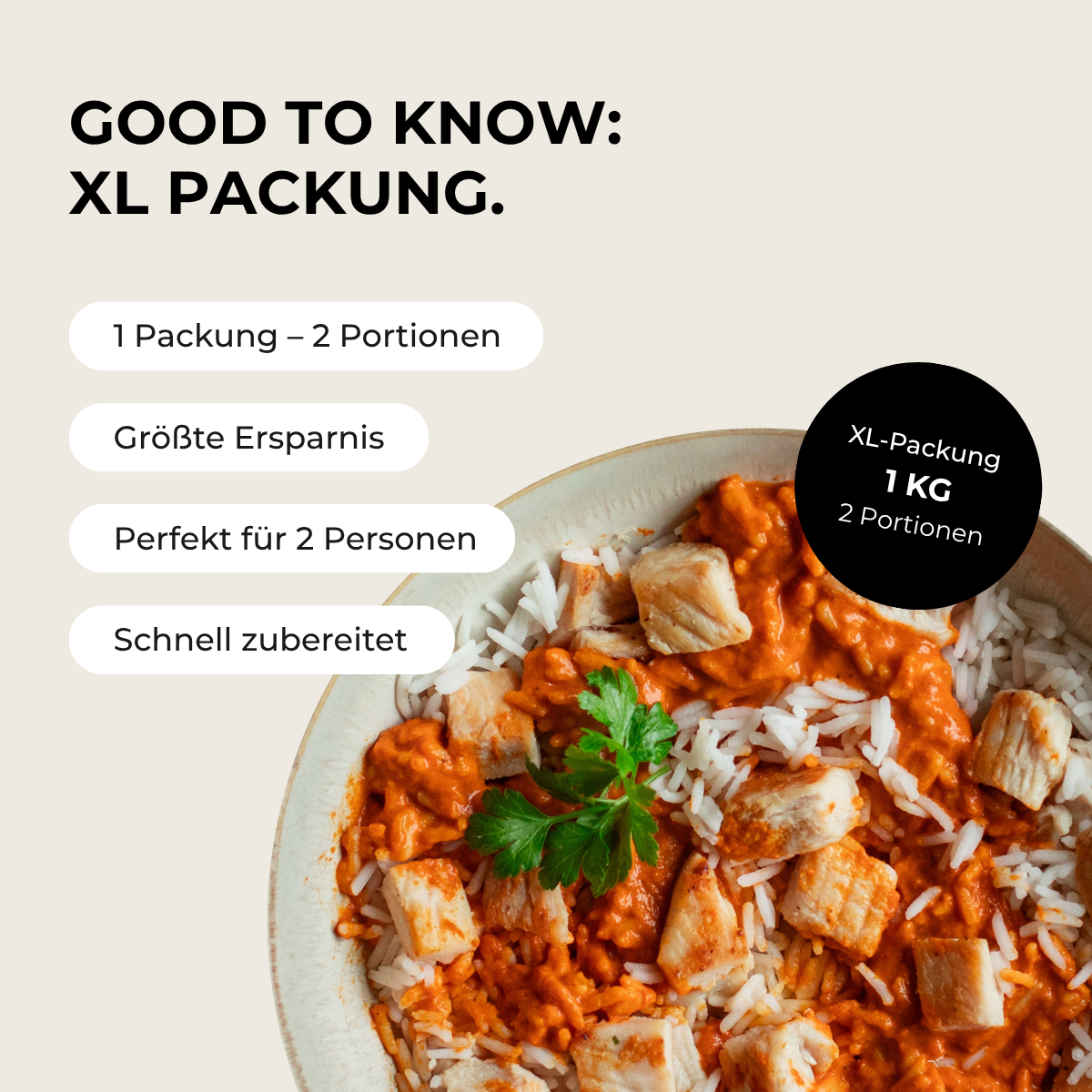 Butter Chicken (XL, 2 Portionen)