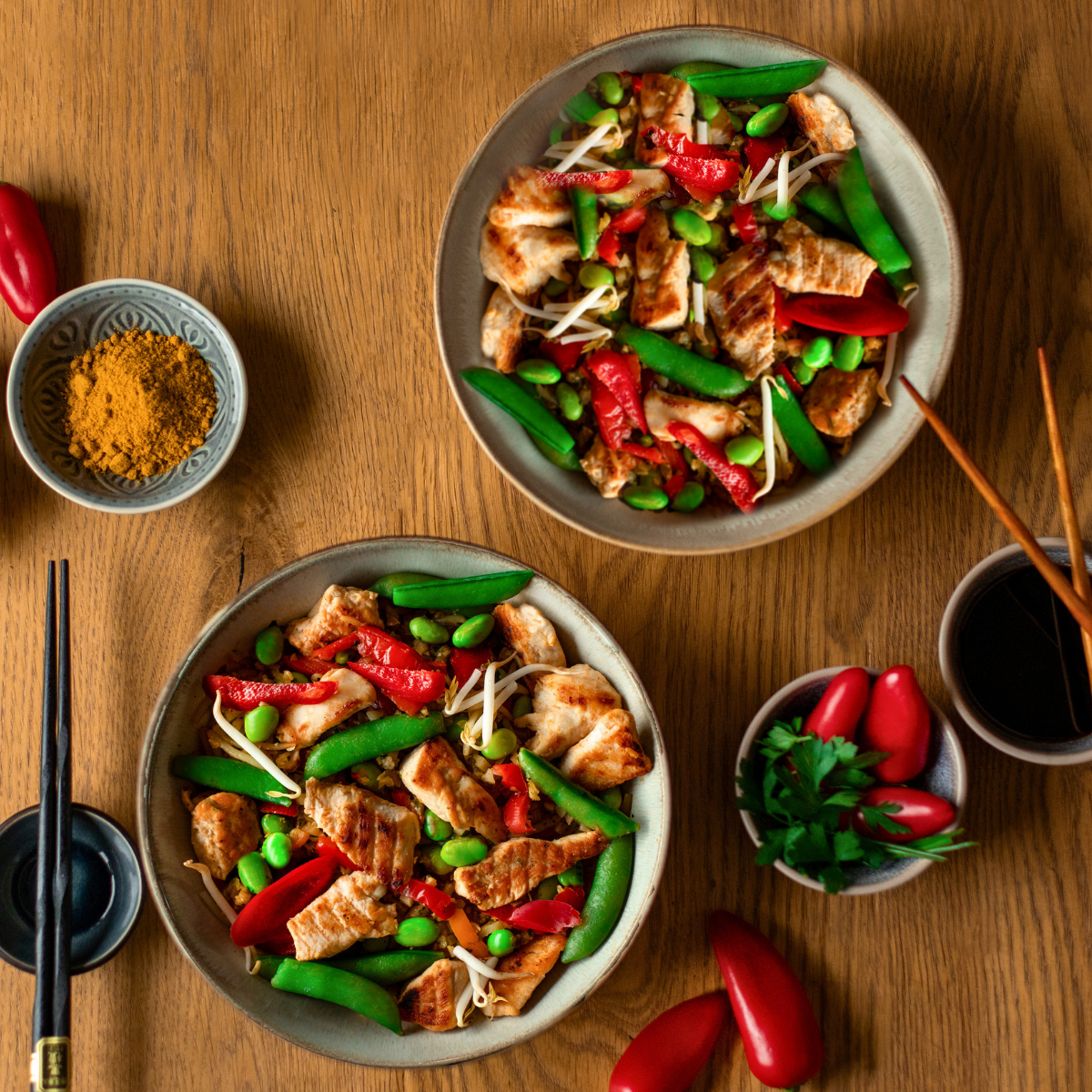 Hähnchen Bowl Thai (XL, 2 Portionen)