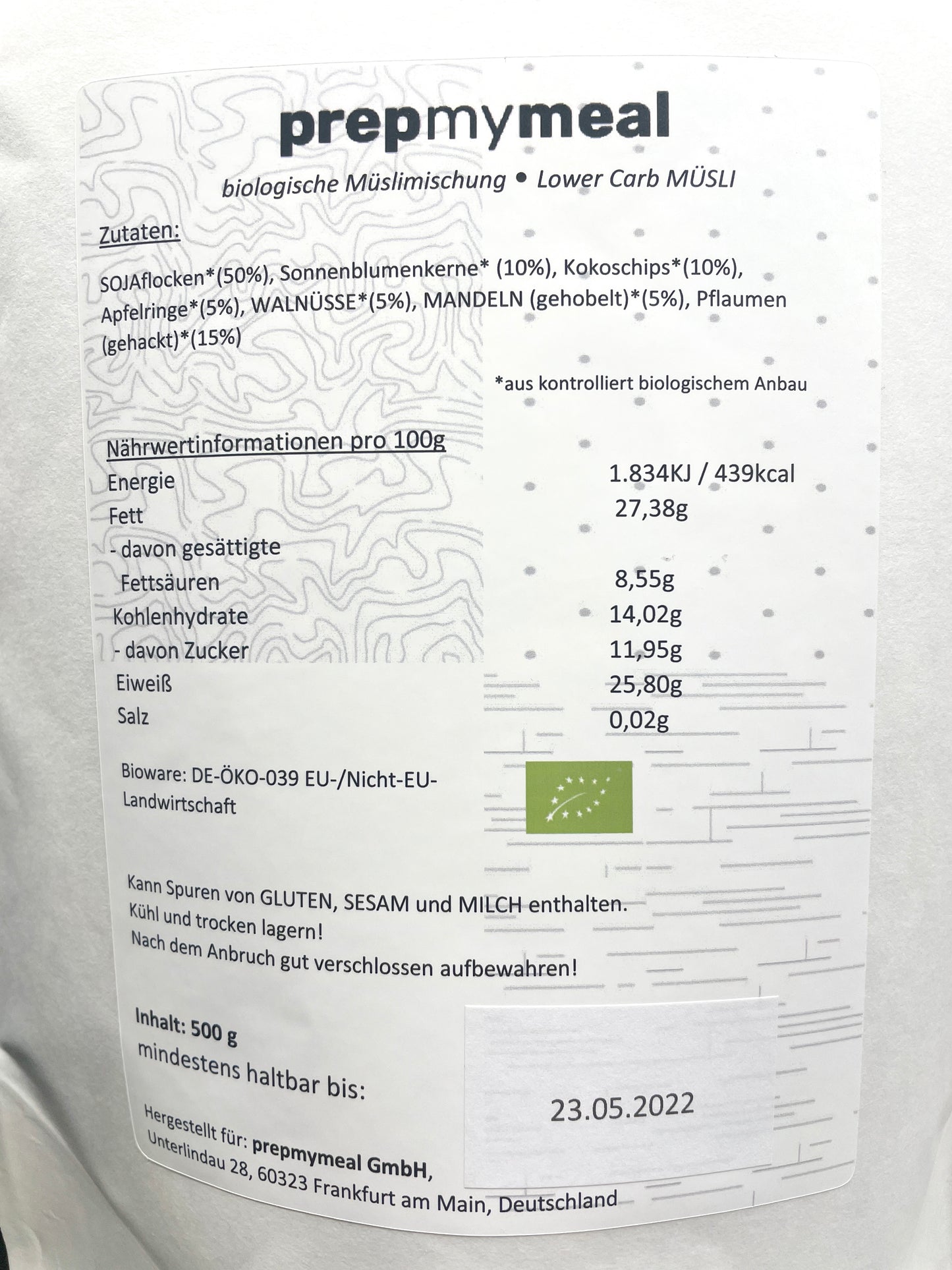 3er Lower Carb Müsli